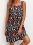 Plus size Sleeveless Floral Summer Knitting Dress
