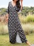 Floral Sexy Spring Polyester Half sleeve Daily Short sleeve Loose Long Dresses for Women