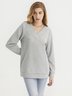 Casual Winter Solid Lightweight Daily Long sleeve Loose Cotton-Blend Regular Sweatshirts for Women