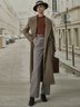Casual Solid Long Sleeve Overcoat