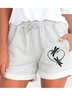 Cotton-Blend Animal Casual Shorts