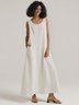 Linen Plain Dress 